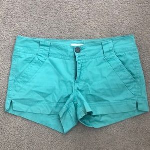 BKE turquoise shorts